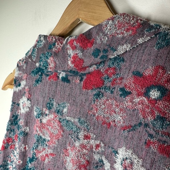 ANTHROPOLOGIE Maeve Purple Floral Sleeveless Jacquard Dress Size 0 - Picture 8 of 9